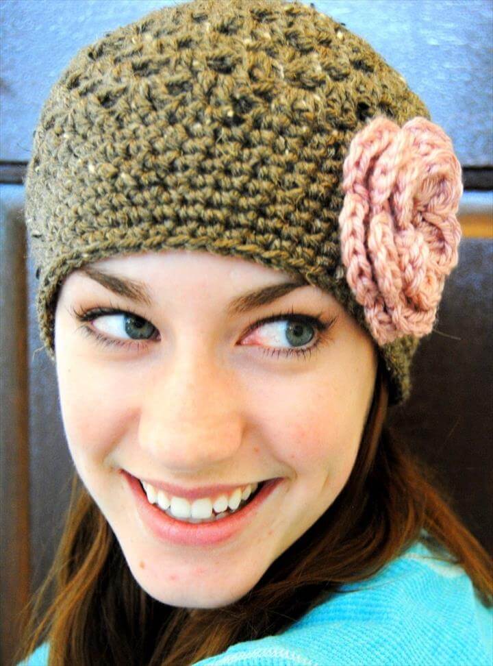 45 Super DIY Crochet Brimmed Beanie Hat Design