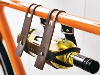 Creative bike storage - for wine bottles
