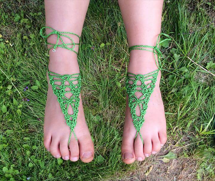 Arachnid Barefoot Sandals FREE Crochet Pattern
