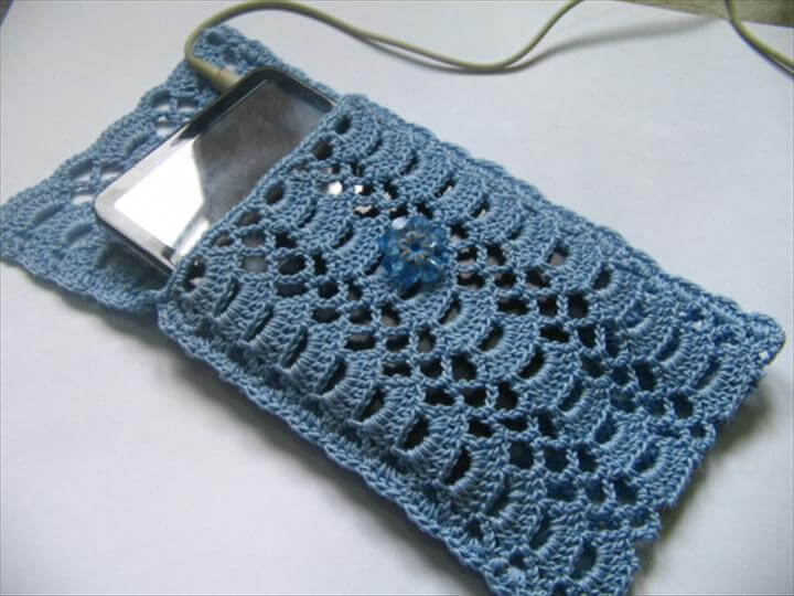crochet cell phone pouch for droid