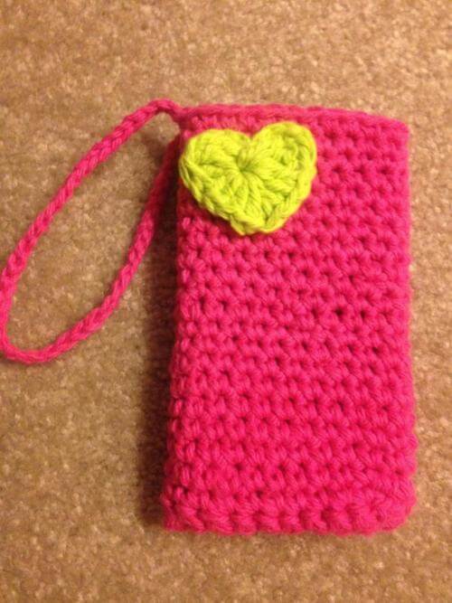 crochet cell phone pouch for droid