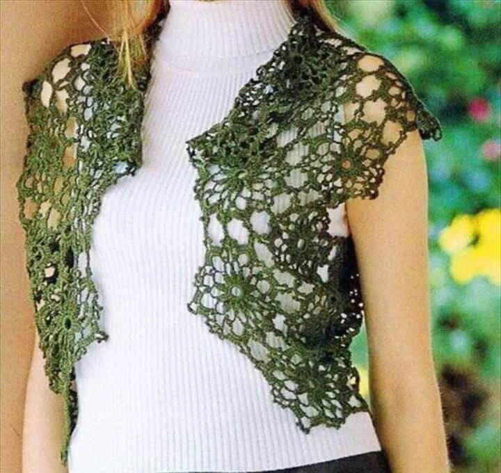 crochet jacket design for ladies