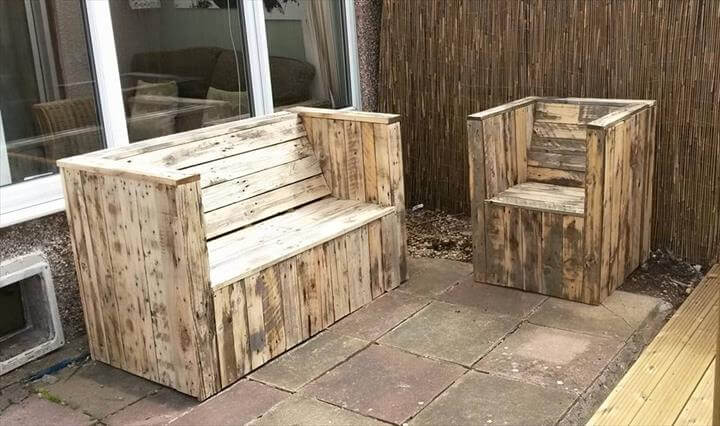 22 Cheap &amp; Easy Pallet Outdoor Furniture