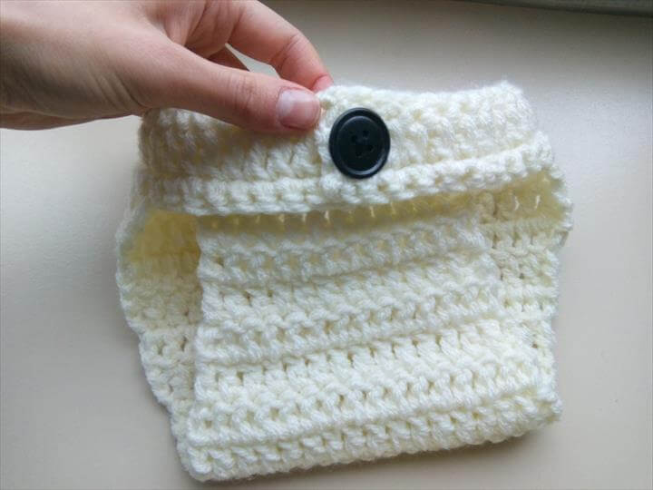 crochet simple diaper cover