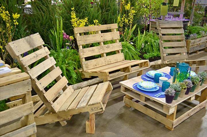 22 Cheap Easy Pallet Outdoor Furniture