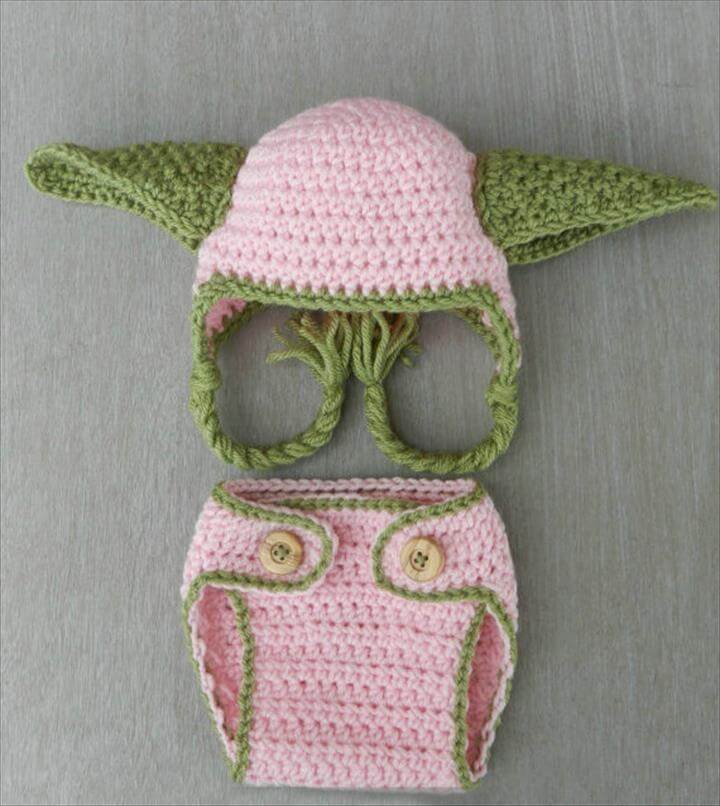 yoda crochet hat