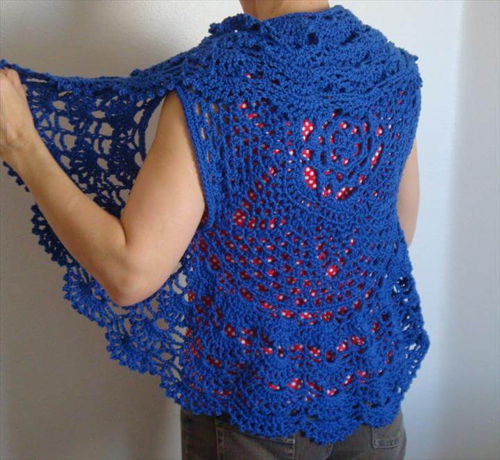 Crochet Shrug Patterns, Crocheting a Vintage Circular Shrug