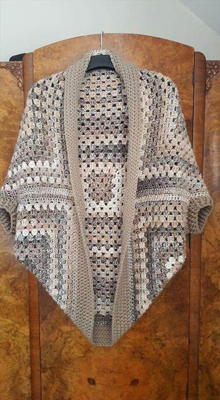 Crochet Cocoon Shrug Pattern