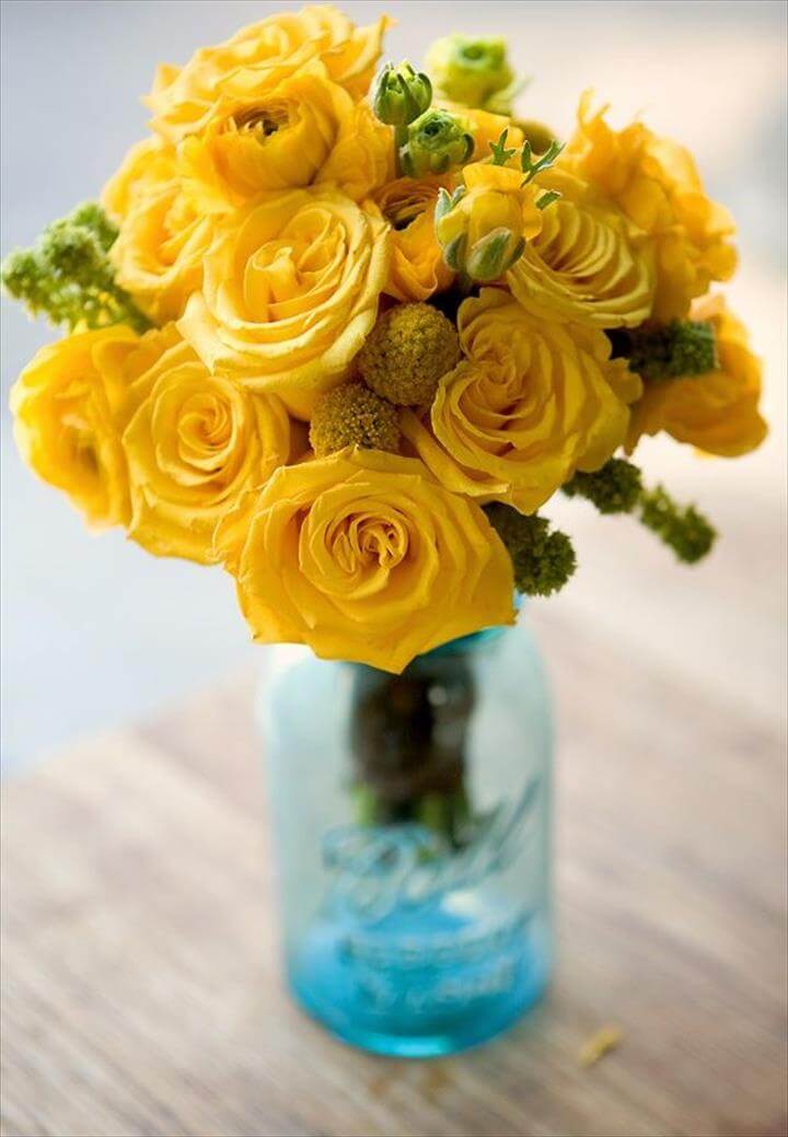 Mason Jar Centerpiece Designs - Cheap Easy DIY Mason Jar Centerpieces Blue Mason Jar Centerpieces Yellow Flowers DIY Mason Jar Centerpieces Blue Mason, Unique Wedding Party Day