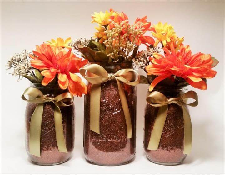 Val Mason Jar Centerpieces, Thanksgiving Decoraties, Rustieke Fall Decoraties, Fall Wedding Centerpieces, Halloween Party, Set van 3