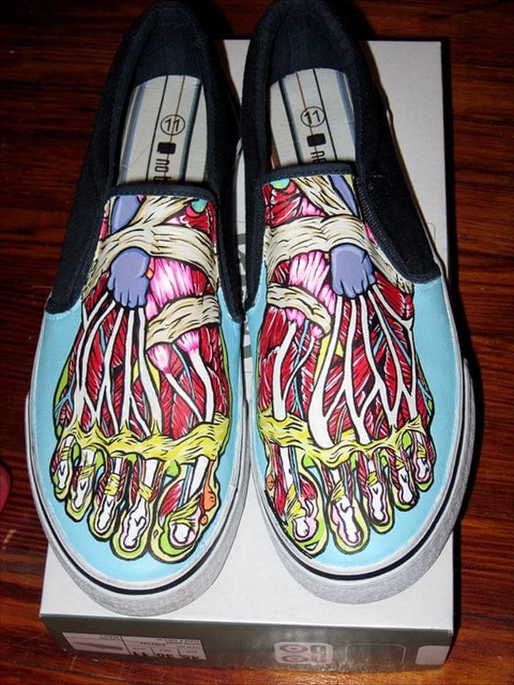 Painted Shoes Ideas Simple / See more ideas about painted shoes, hand ...