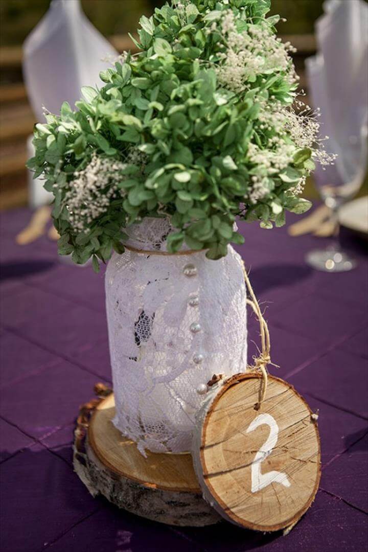 Mason jar wedding