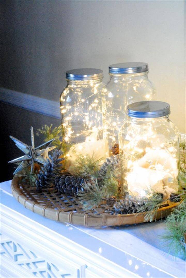 Mason Jars Weihnachtstisch