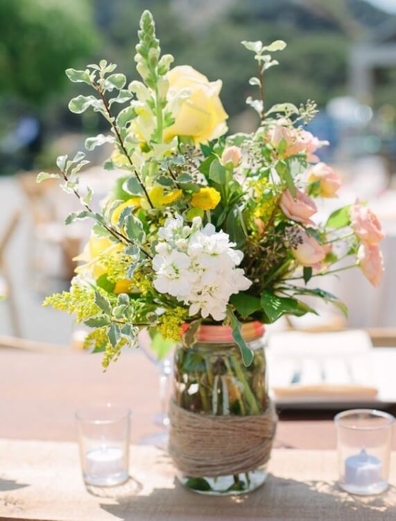 Mason jar Centrepiece