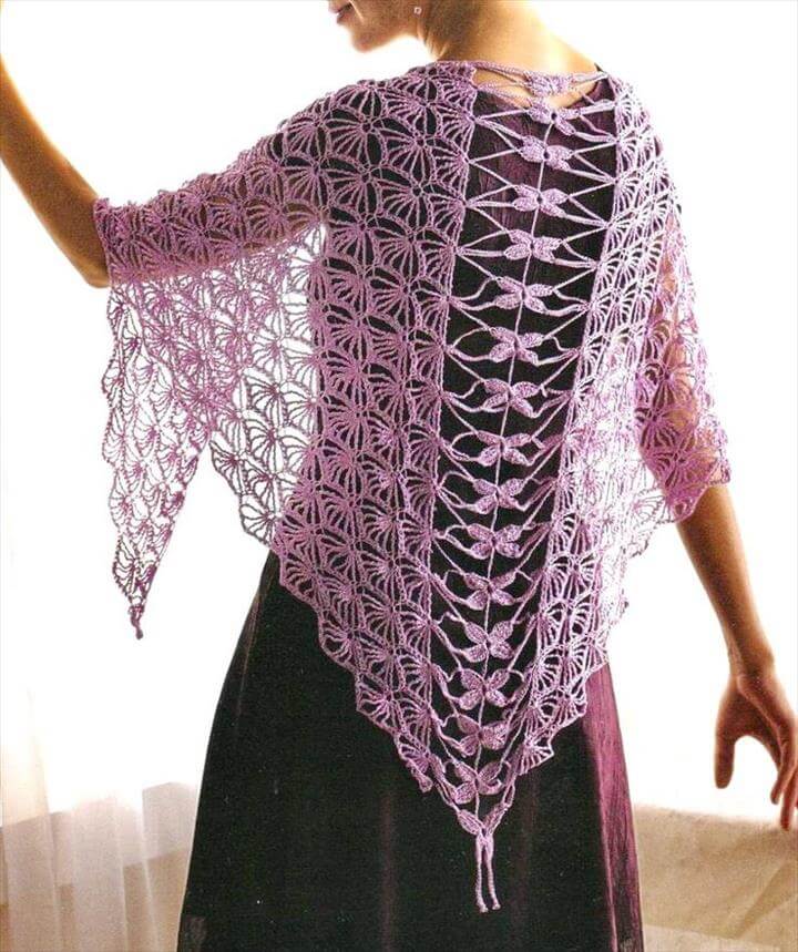 18 Quick &amp; Easy Handmade Crochet Shawl Pattern