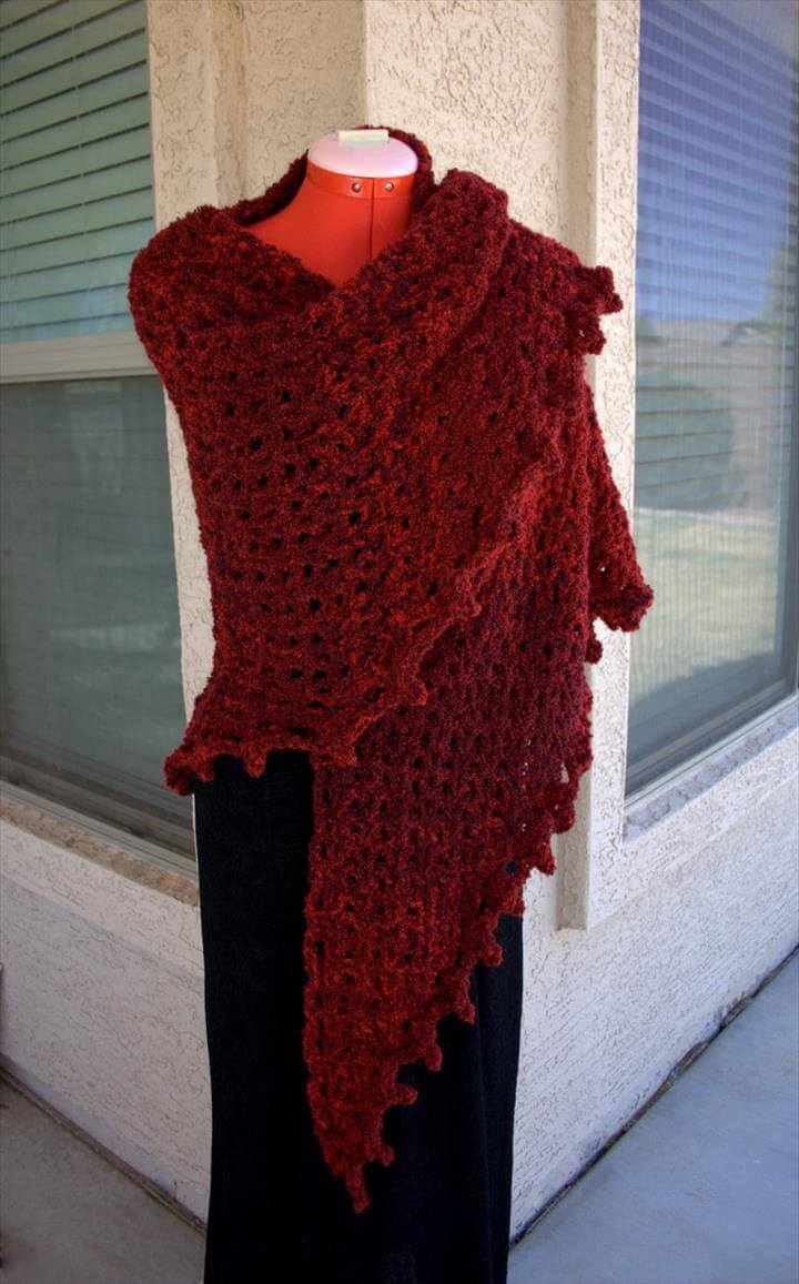 18 Quick &amp; Easy Handmade Crochet Shawl Pattern