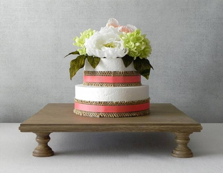 rustic cake stand ideas