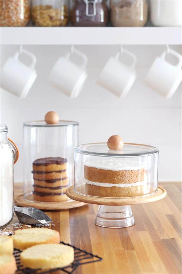 14 Quick and Easy DIY Cool Cake Stand Craft Ideas