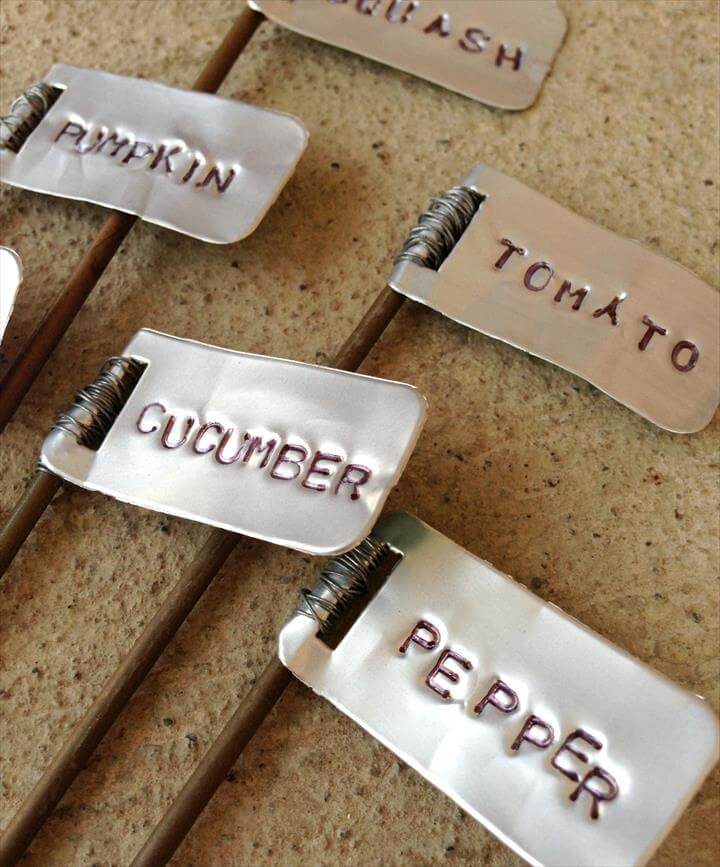 24 DIY Garden Plant Markers, Plant Label Easy Ideas