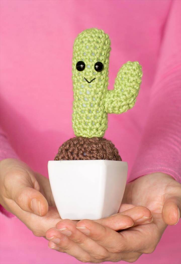 diy crochet cactus
