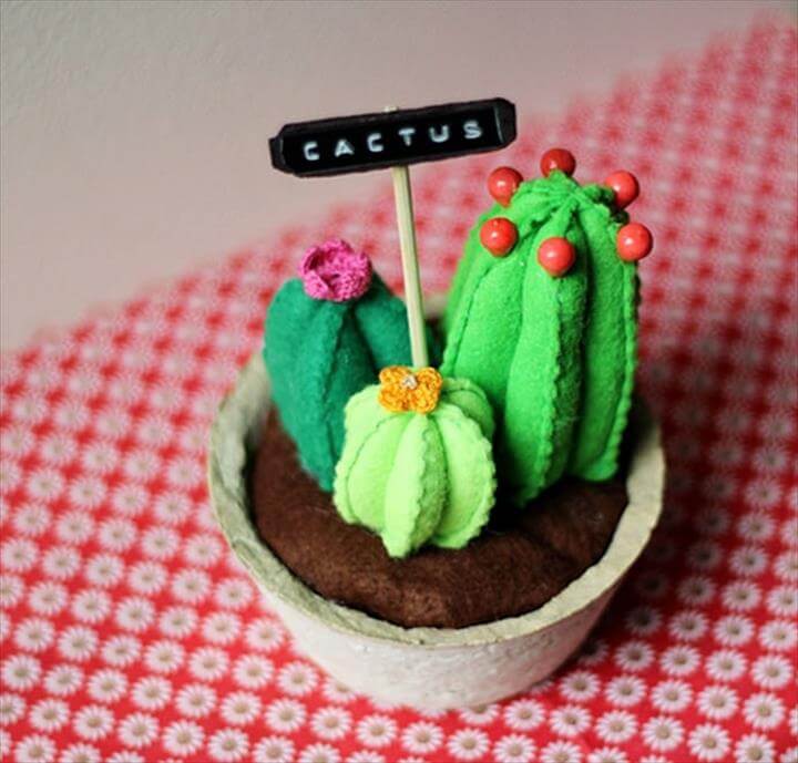 Easy-Sew DIY Felt Cactus Tutorial