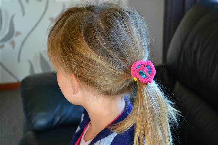 38 Crochet Hair Ties Free Pattern To Make