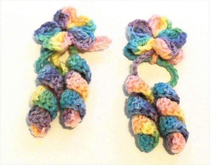 38 Crochet Hair Ties Free Pattern To Make