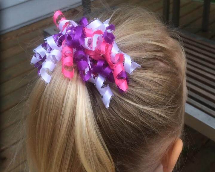 55 DIY Easy Hair Bows To Make {step by step}