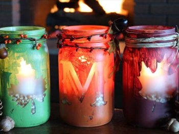 diy mason jar candle, candle for decor home