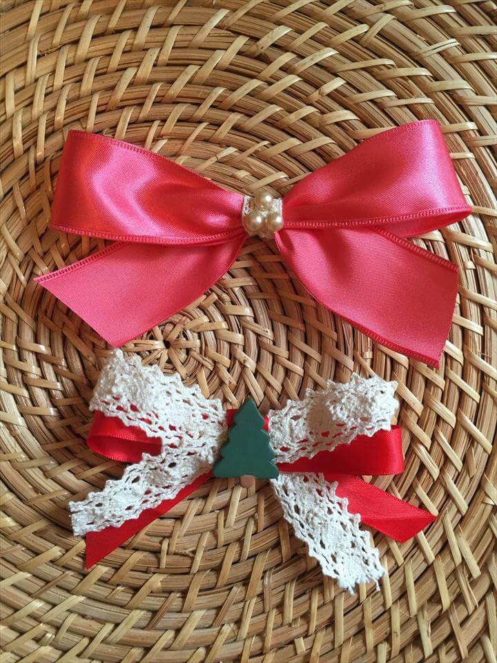 hair bows bow diy easy ribbon tutorial step felt diys cutest
