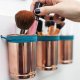 DIY: leather + copper cup organizer