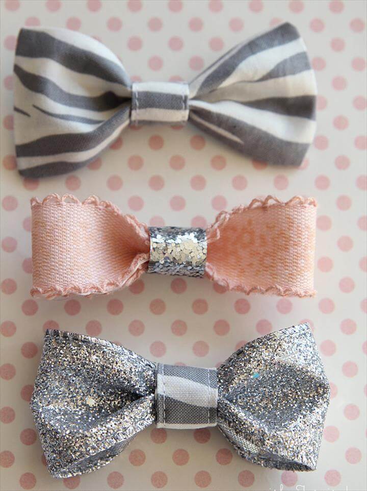 Craft Your Own Sparkly Little Hair Bows