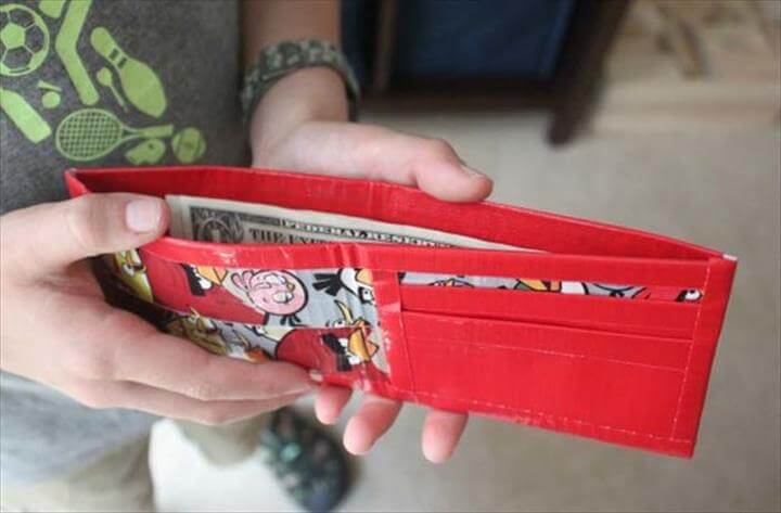 wallet out of duct tape.