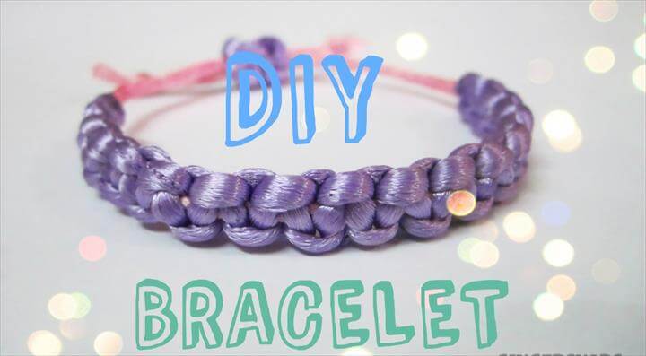 DIY bracelets how to make square knot bracelets Frienship day gift ideas