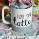 cute mug ideas, diy mug idea, how to, easy to, glitter idea