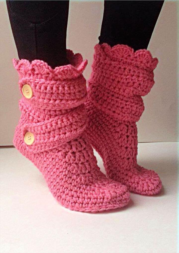 crochet bedroom slippers