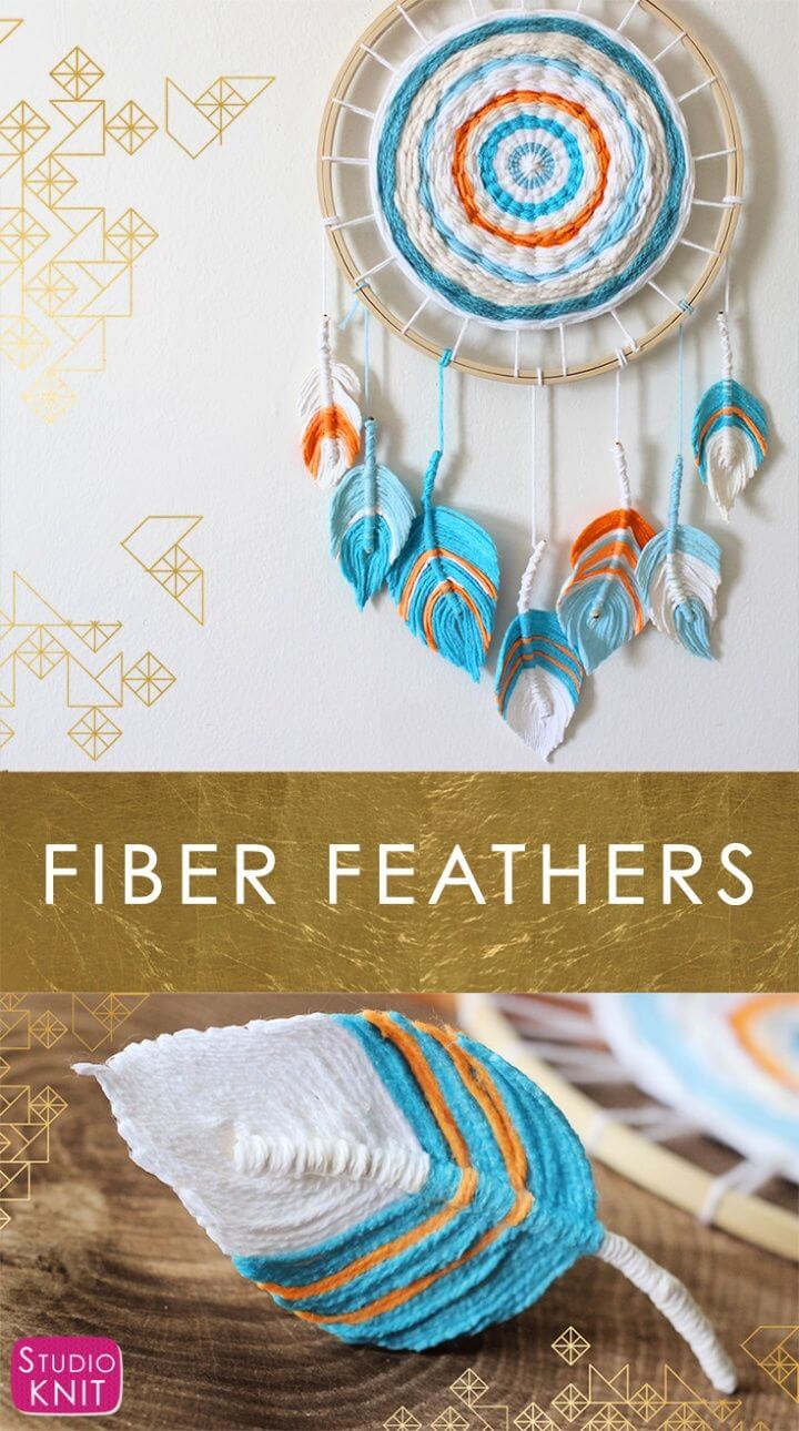 Fiber Feather Dreamcatcher DIY