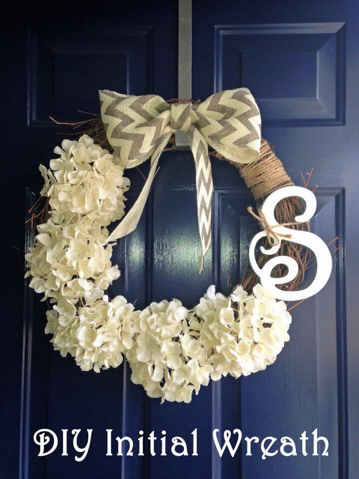 Easy DIY Initial Wreath Easy DIY Initial Wreath