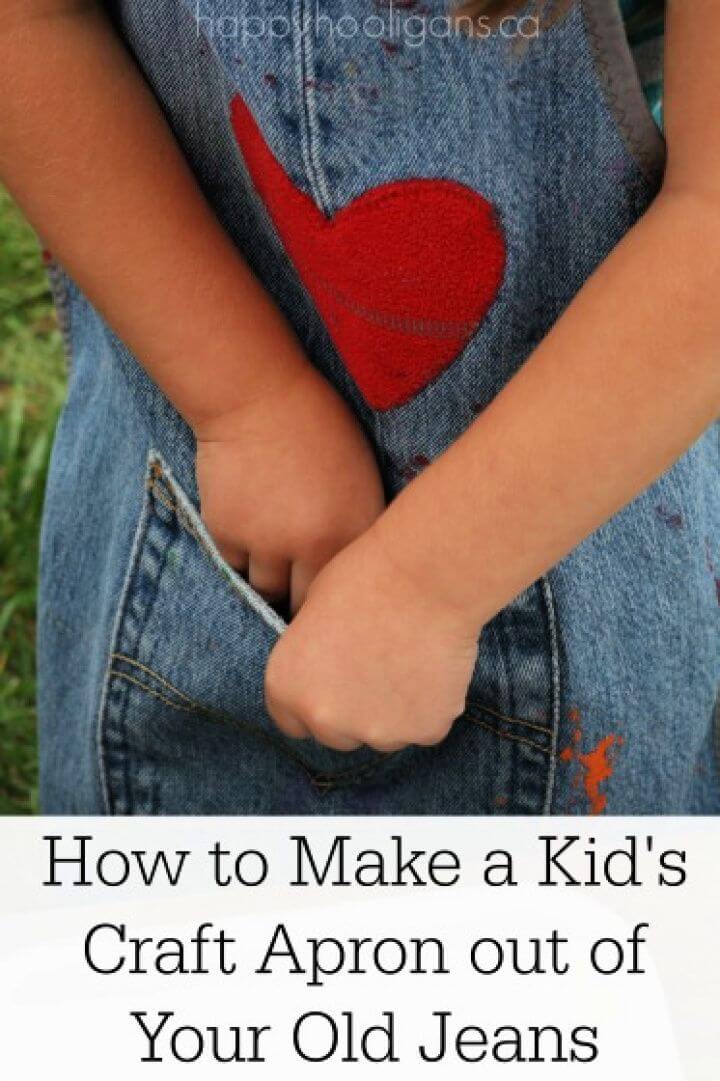 How to Make a Kid’s Apron from Your Old Jeans