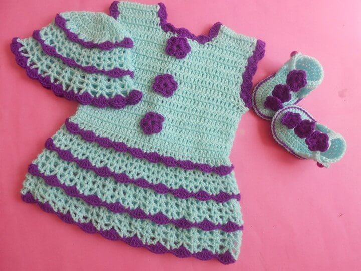 crochet baby frock designs
