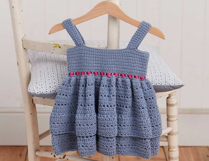 Crochet Patterns For Free Crochet Baby Dress 587 Youtube