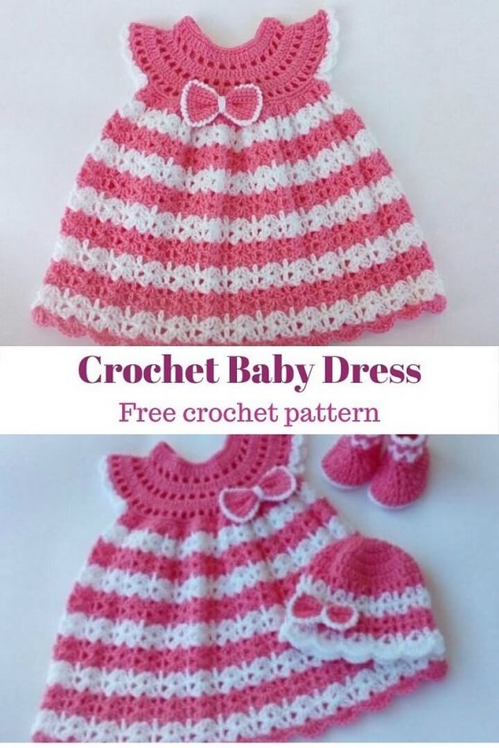 crochet watermelon baby dress pattern