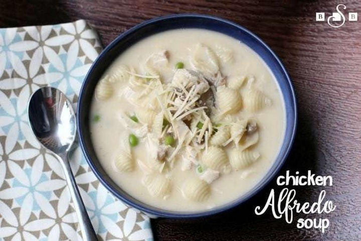 Quick and Easy Chicken Alfredo Soup