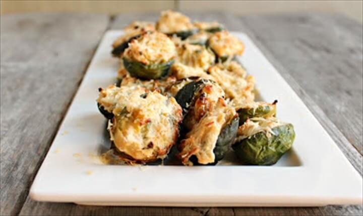 Cheese Stuffed Brussels Sprouts