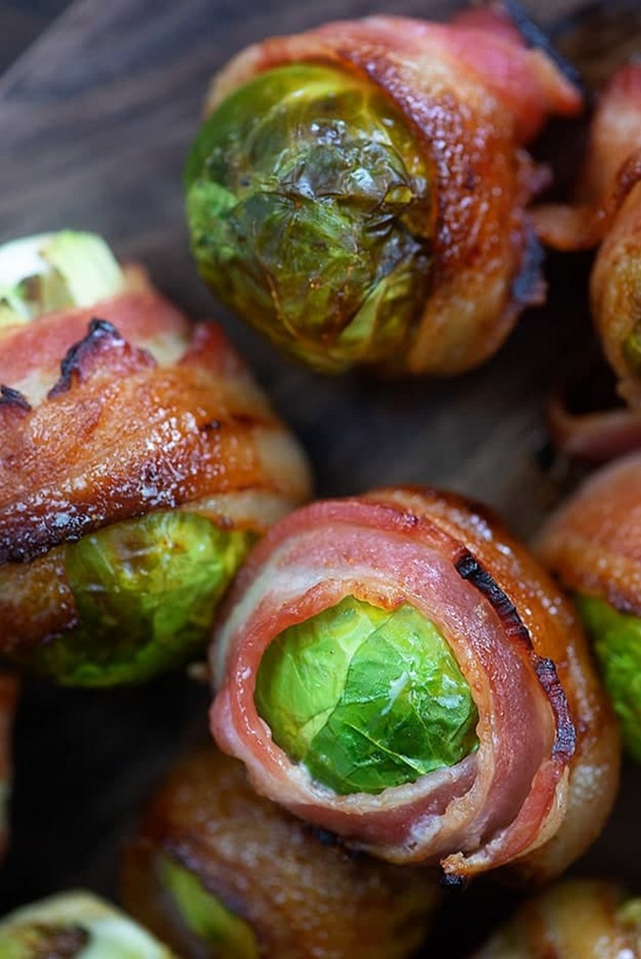 Bacon Wrapped Brussels Sprouts 1
