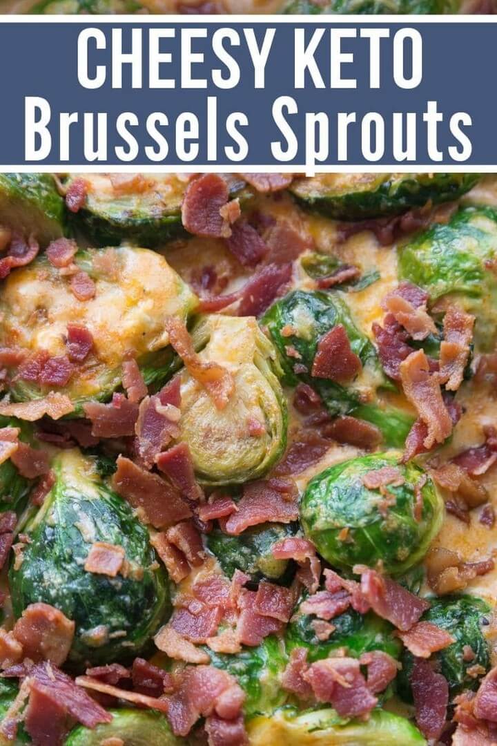Cheesy Keto Brussels Sprouts Bacon Recipe Easy Delicious