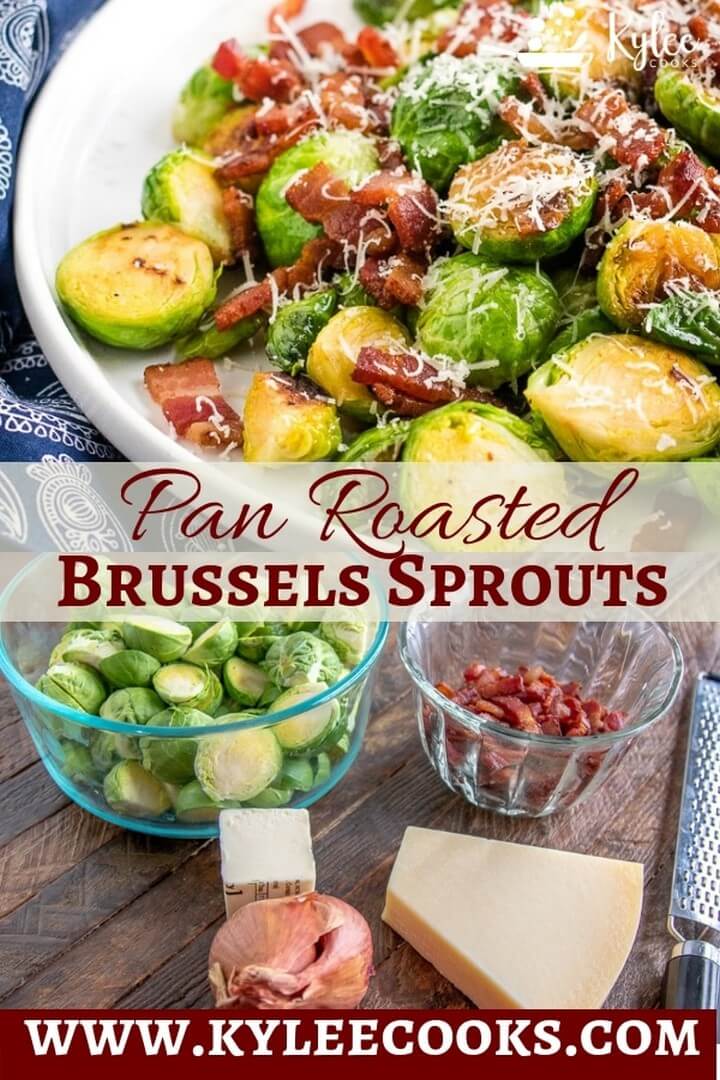 Pan Roasted Brussels Sprouts with Shallots and Bacon