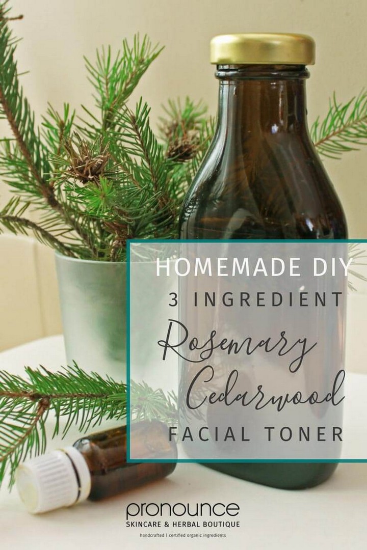 3 Ingredient DIY Rosemary Cedarwood Facial Toner