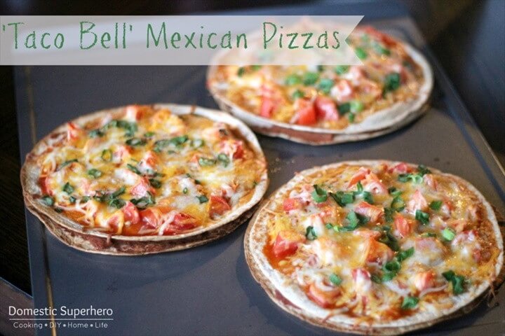 Copycat Taco Bell Mexican Pizzas