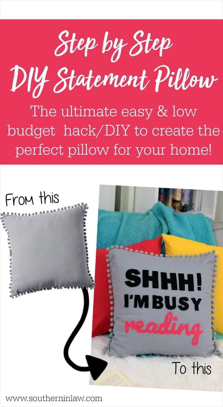 How to Make a DIY Statement Pillow on a Budget